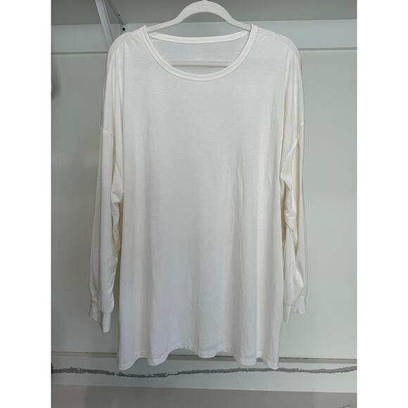 Old Nancy Active Ultralite‎ Super Soft Long Sleeve Blouse While XL - Picture 1 of 9